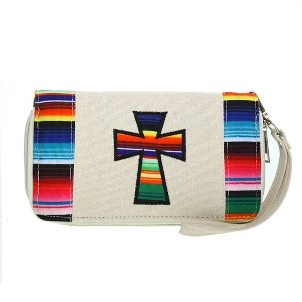 Western Style Ivory Cloth Women Country Wallet